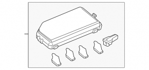 Acura ILX 13-base underhood fuse box cover