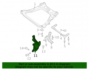 Front left axle trunnion for Nissan Rogue 2015