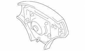 Airbag in the steering wheel driver's Lexus ES300 gray without pyropatron, scratches, chrome defect