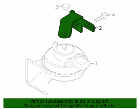 High signal bracket left Audi E-Tron 19-23