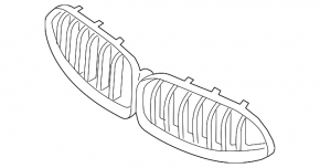 Radiator grill grill BMW 8 G16 20-25