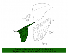 Window lifter with motor rear left BMW 4 F33 14-20 convertible