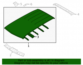 Metal roof for Subaru Forester 14-18 SJ