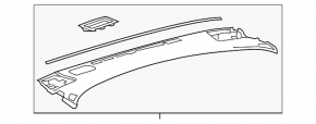 Toyota Prius 50 16-22 black upper dashboard trim, under speakers, scratched