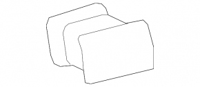 Air duct deflector left Lexus RX350 RX450h 10-15 black