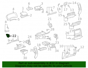 Air duct left Lexus GX470 03-09 black