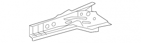 Inner part of the front right side member of the Lexus IS 14-25 RWD