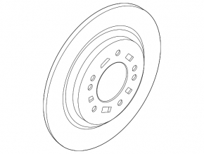 Rear left brake disc Hyundai Kona 23-25 Electric 284/10mm