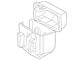 Mini Cooper Countryman R60 10-16 small underhood fuse box broken mount