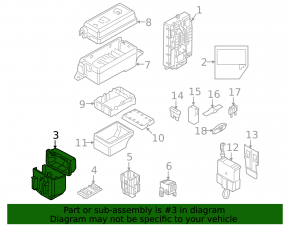 Mini Cooper Countryman R60 10-16 small underhood fuse box broken mount