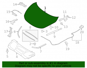 Nissan Murano Z52 15-24 bare hood