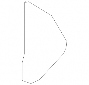 Front panel trim side left Nissan Rogue Sport 17-19 black