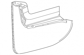 Rear left mudguard Lexus LX600 LX700h 22-25