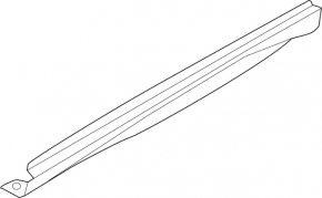 Right threshold Infiniti QX30 17- FWD, white, scratches
