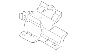 Radiator deflector central Mitsubishi Outlander 16-22 upper 2.4, 3.0
