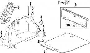Trunk Floor Honda Accord 23- Black