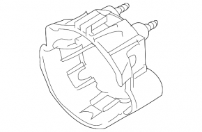 Left fog light mount for Subaru Forester 2013-2014