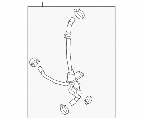 Cooling system pipe for Porsche Macan 15-18