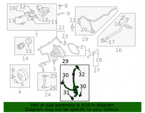Cooling system pipe for Porsche Macan 15-18