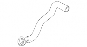 Lower cooling hose Porsche Cayenne 958 11-17 4.8 Turbo