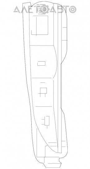 Control buttons on the center console on the left Mercedes GLC 16-22 type 2