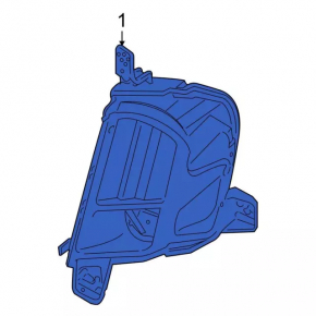 Fog light PTF right Ford Edge 19-
