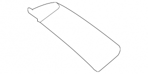 Right rear fender trim for Land Rover Range Rover Sport 13-22, gloss black