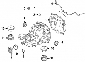 Rear differential gearbox Ford Explorer 20- RWD