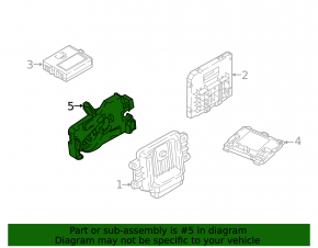 Automatic transmission control unit bracket VW Jetta 19-21