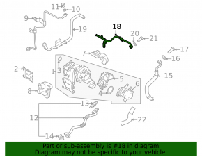 Kia Sorento 21-25 HEV Turbo Coolant Pipe Outlet