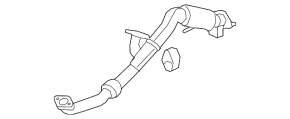 Intake pipe Kia Sorento 10-15 3.3 FWD