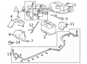 Negative terminal Acura TLX 15-