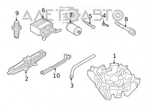 Spare wheel mount VW Jetta 19- type 2, broken