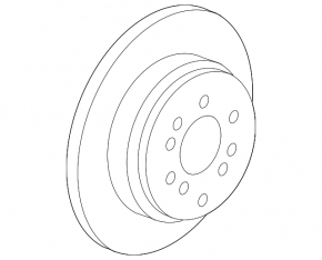 Rear left brake disc Honda Passport 19-25