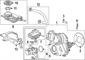 Bracket for tank GTZ Honda CRV 23- 1.5T