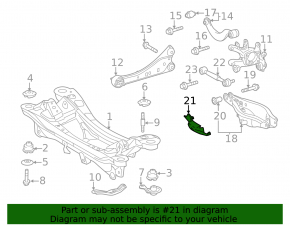 Lower control arm spring pad, rear right, Lexus CT200h 11-17
