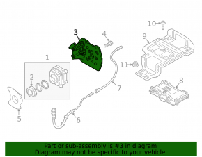 Front camera bracket Audi A6 C7 16-18 rest