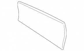 Side trim center console side left rear BMW X5 F15 14-18 cloth, black