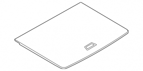 BMW X2 F39 18-23 trunk floor, black