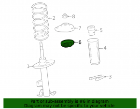 Front right shock absorber support Nissan Murano 25-26