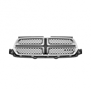 Radiator grill grill Dodge Durango 11-13 chrome frame, black mesh