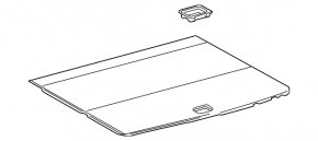 Trunk Floor Lexus RX350 RX450h 16-22 Black