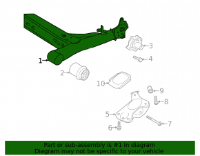 Rear beam VW Jetta 19-24