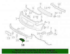 Right fog light frame for Infiniti FX35 09-11