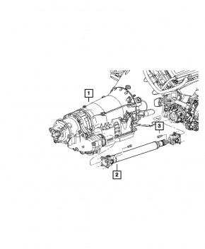Cardan shaft cardan front Dodge Charger 11-23 AWD short