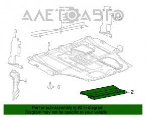 Lower radiator deflector Chrysler 200 15-17