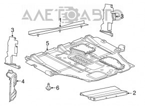 Lower radiator deflector Chrysler 200 15-17