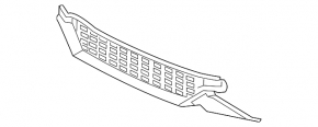 Front Bumper Lower Grille Central Honda Clarity 18-21 USA