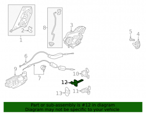 Door limiter rear left Honda HR-V 16-17