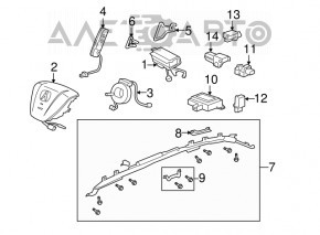 Airbag airbag seat left Acura MDX 07-13
